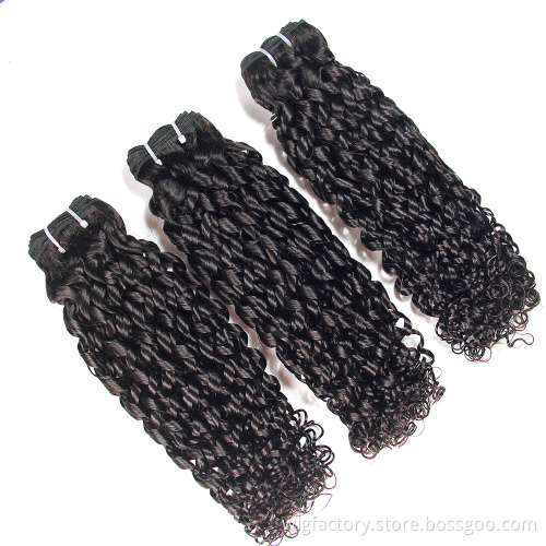 Hair salon tangle free human virgin malaysian curly hair, accept custom hair extension packaging